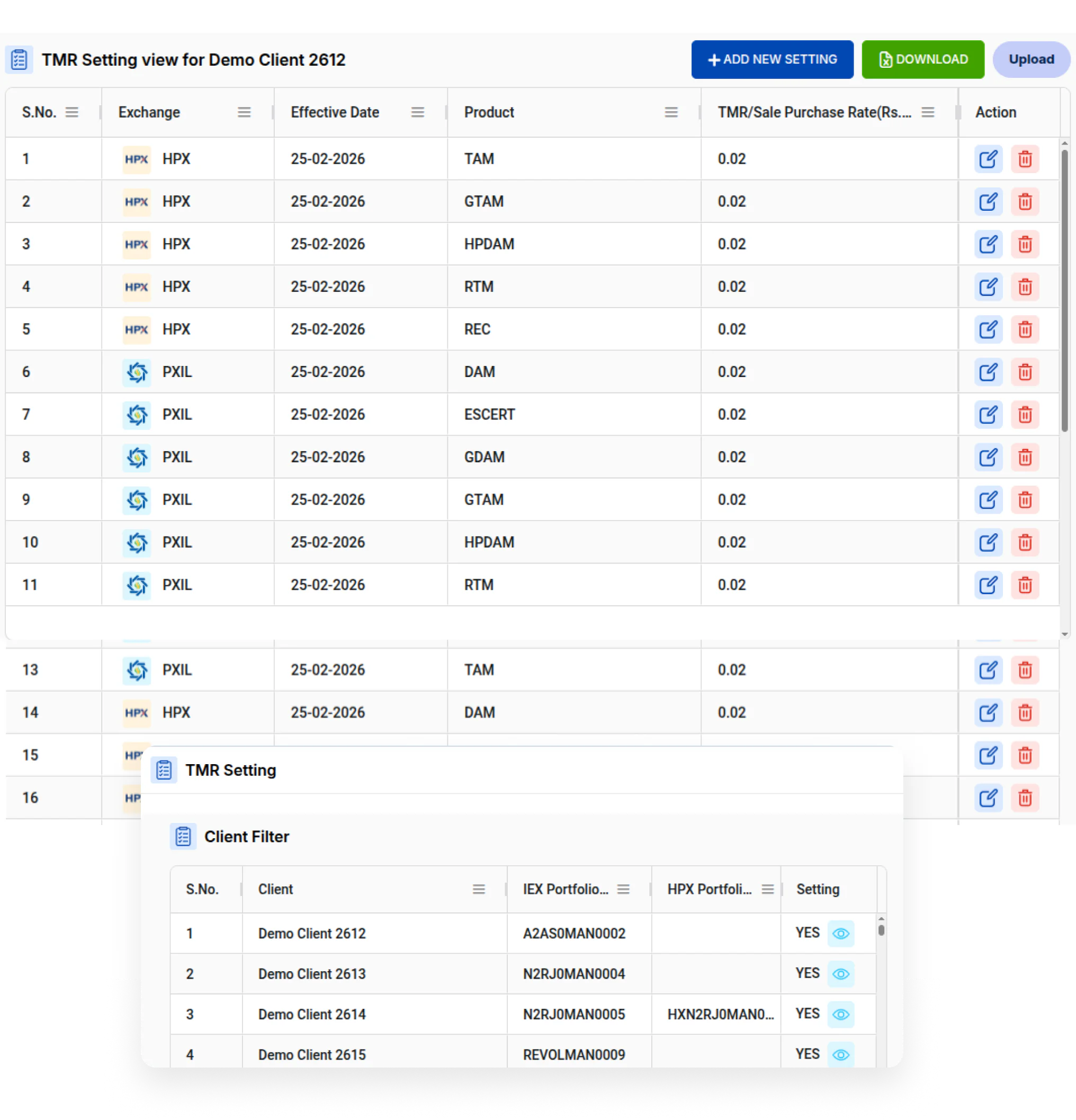 Trading Desk Dashboard